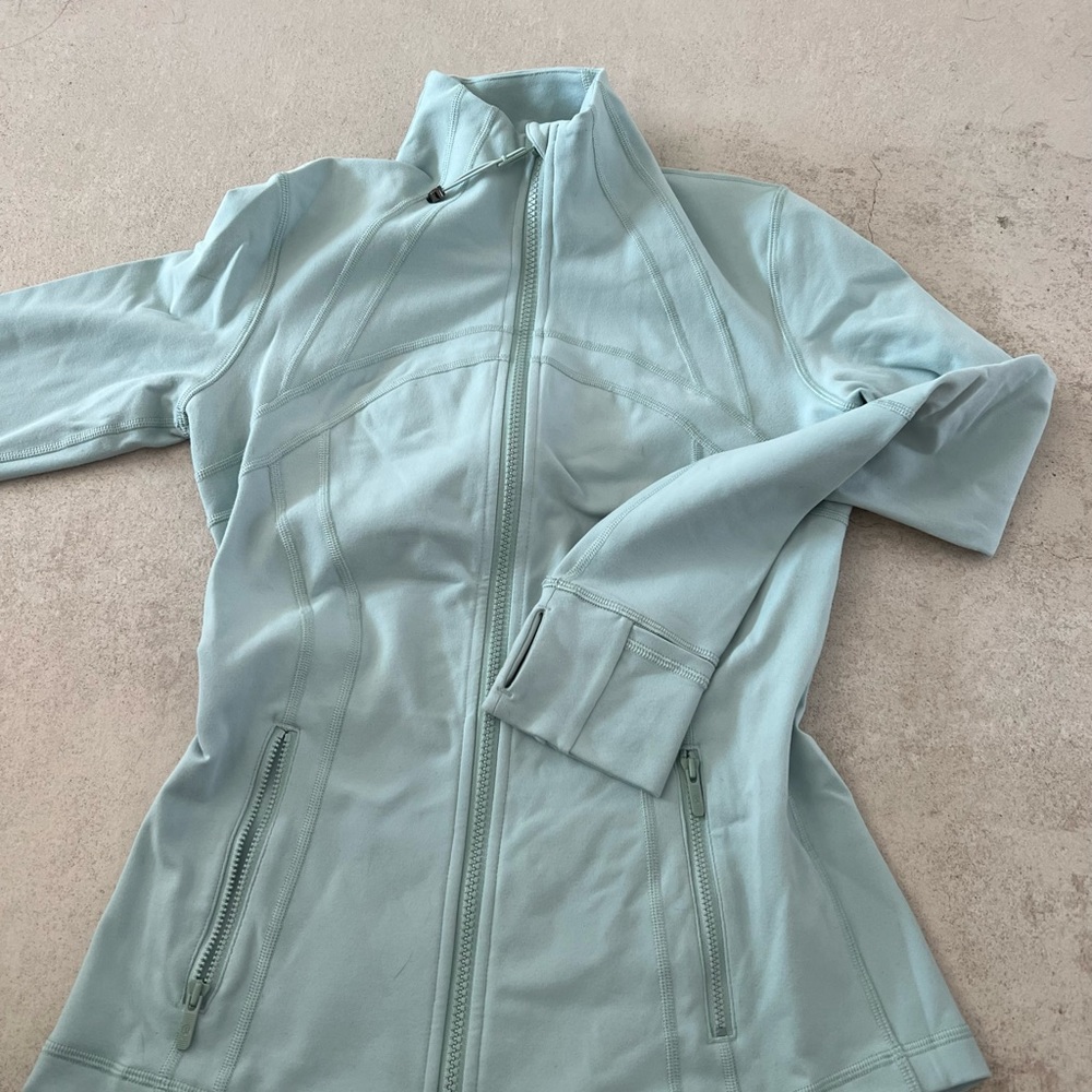 Lululemon Define jacket in gorgeous aqua blue